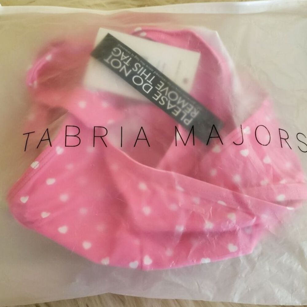 Fashion to Figure ×Tabria Majors NWT 3X 22 Agent Jones Pink Heart Print Swim Top - Picture 11 of 13